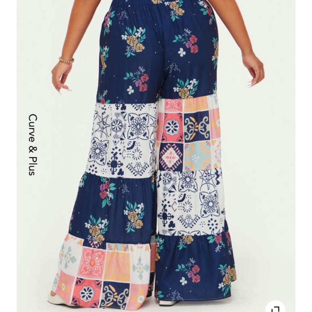 Boho Miss Patchy Flowy Pants